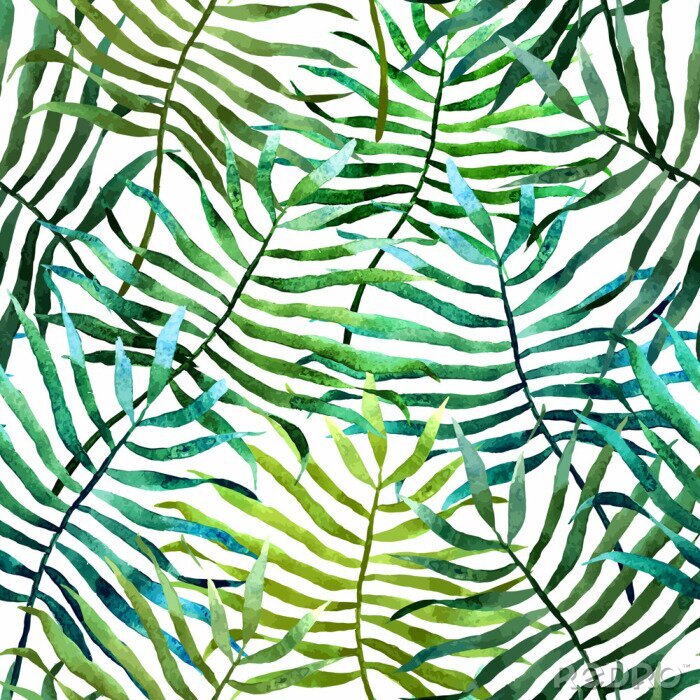 Fototapete Subtiles Muster mit Blättern