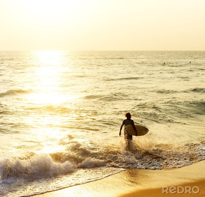 Fototapete Surfer im Wasser