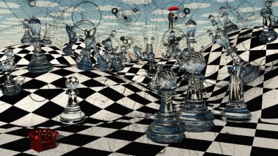 Surrealismus Schachspiel