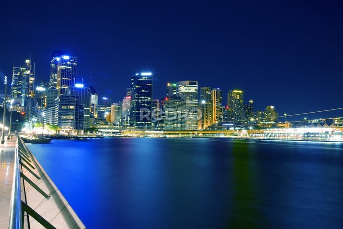 Fototapete Sydney CBD Blick vom Sydney Opera House in Australien.