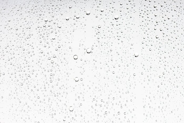 Fototapete Tau auf Glas Textur