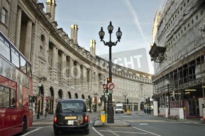 Fototapete Taxi auf Londoner Straße