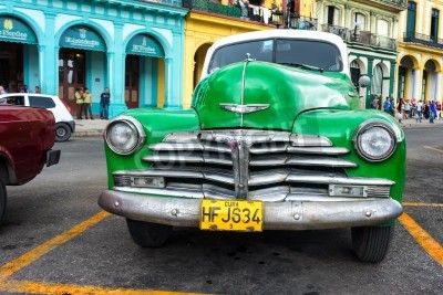 Fototapete Taxi in Havanna Retro-Stil