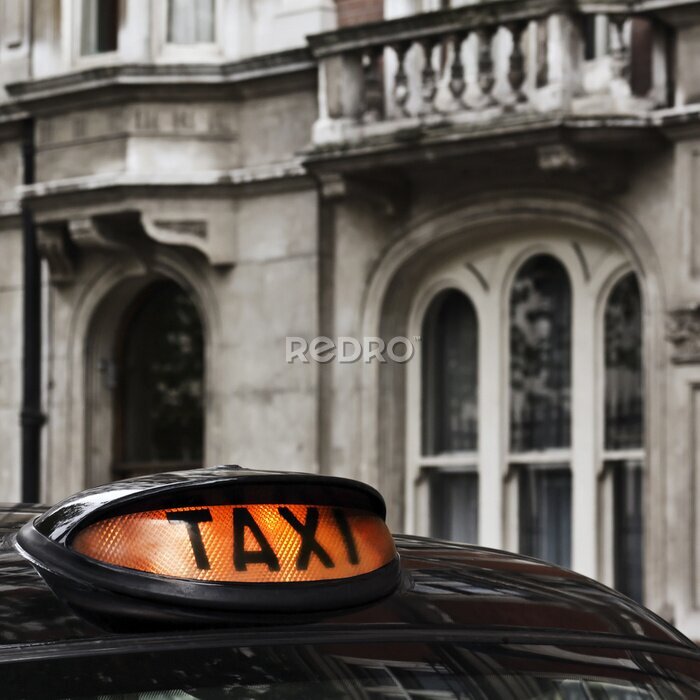 Fototapete Taxi-Zeichen