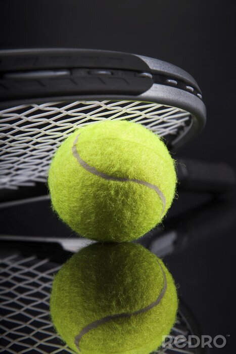 Fototapete Tennis Ball und Schläger