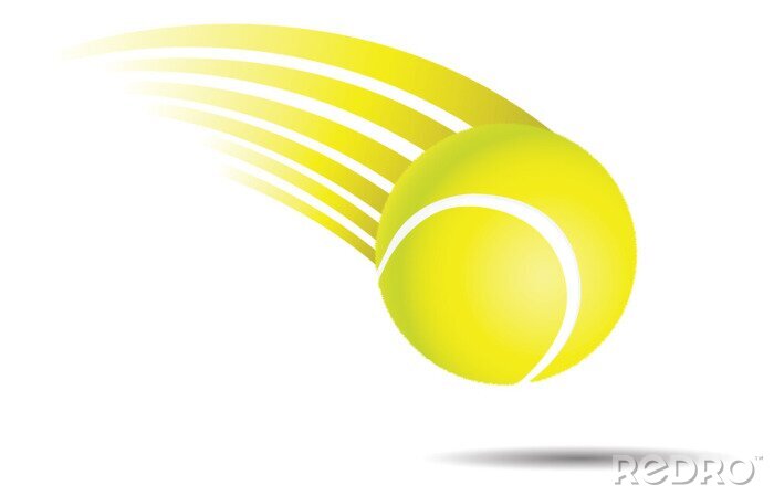 Fototapete Tennisball in Bewegung