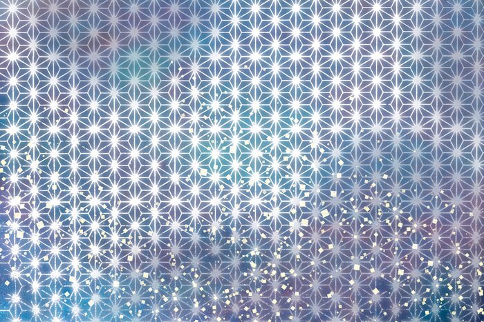 Fototapete Textur mit Sashiko-Ornament