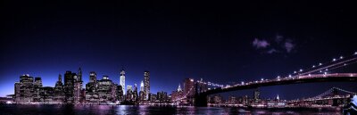 Fototapete Tiefe Nacht in New York City
