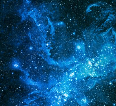 Fototapete Tintenblaue Galaxie