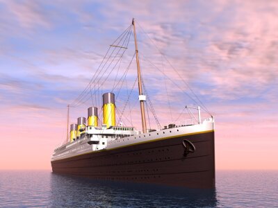 Fototapete Titanic 3d