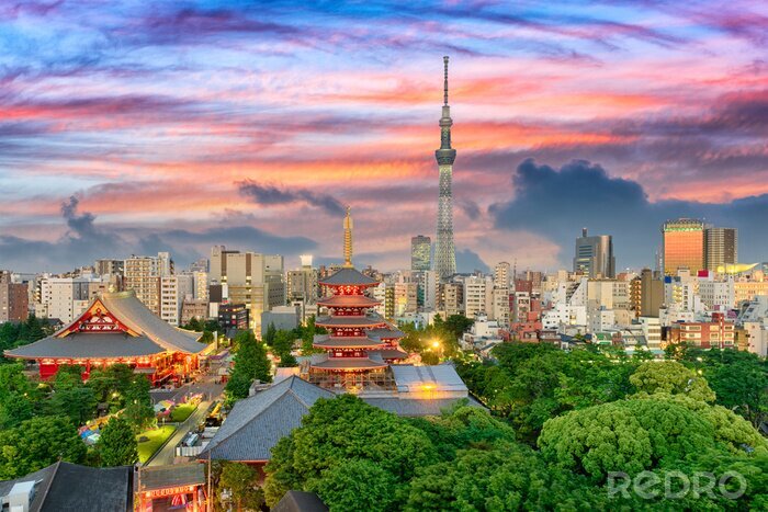Fototapete Tokio auf Panorama
