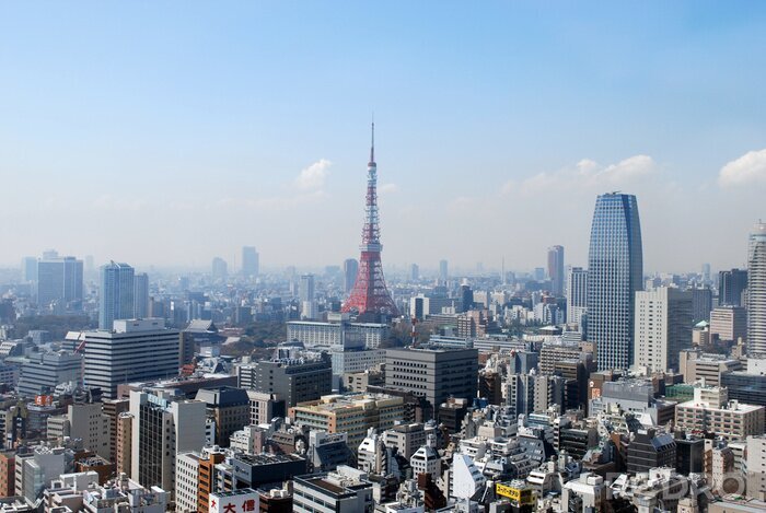 Fototapete Tokyo skyline