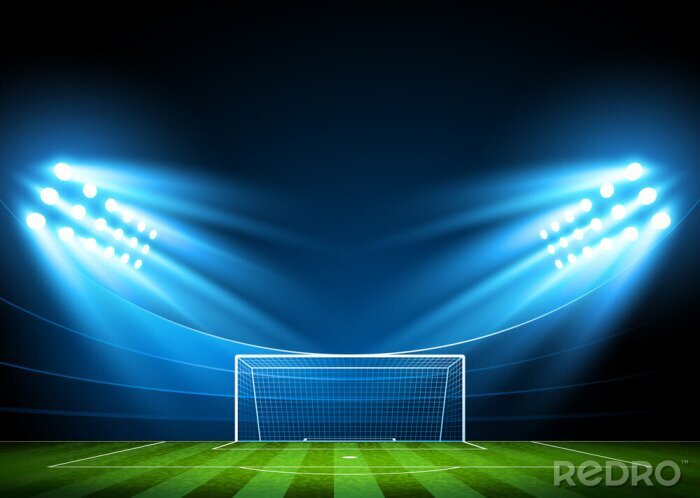 Fototapete Tor in Flutlichtern