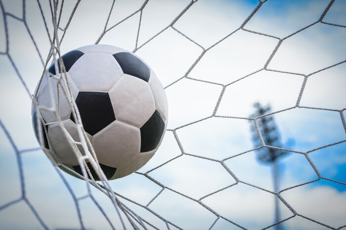 Fototapete Tor während des Spiels