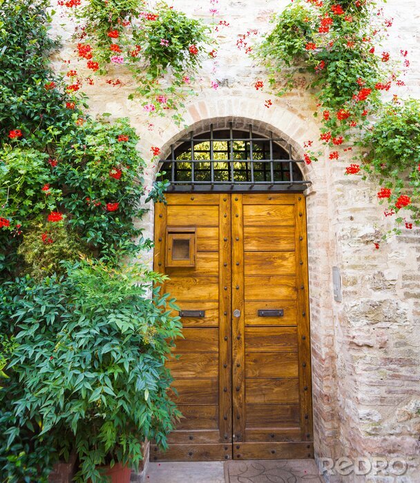 Fototapete Toskana charakteristische Architektur