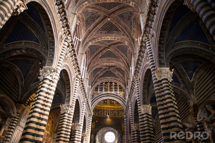 Fototapete Toskanische Kathedrale mit Säulen