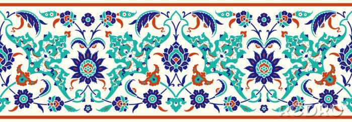 Fototapete Traditional Turkish – Ottoman seamless border