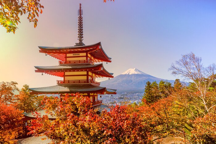 Fototapete Traditioneller Tempel in Tokio