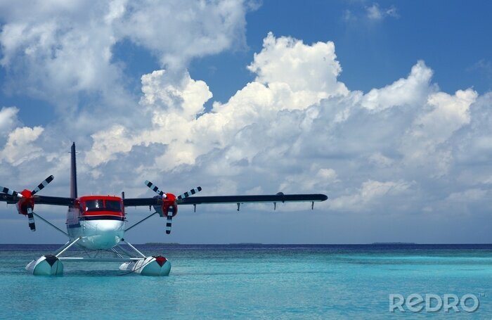 Fototapete Tragflügelboot auf Wasser