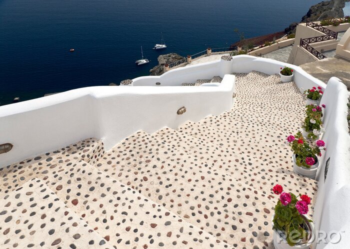 Fototapete Treppe und Meer