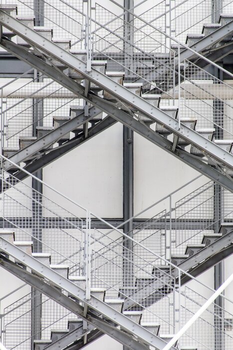 Fototapete Treppe zur Fabrik