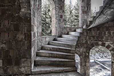 Fototapete Treppen im Schloss