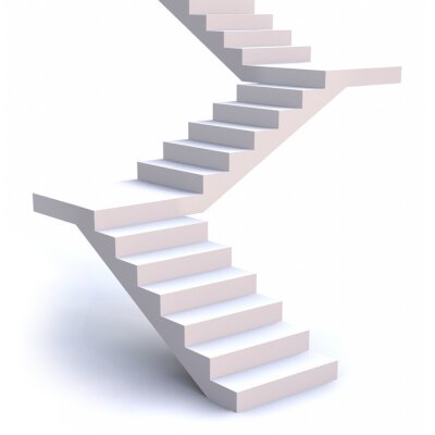 Fototapete Treppen mit 3D Effekt