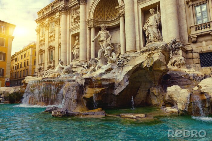 Fototapete Trevi-Brunnen in der Sonne