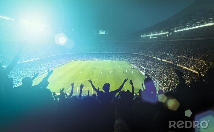 Fototapete Tribünen voller Menschen
