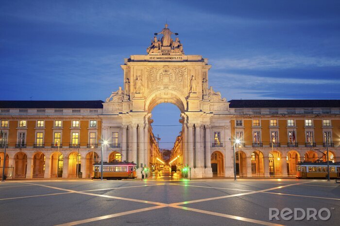 Fototapete Triumphbogen in Lissabon