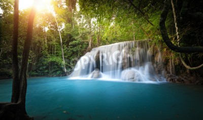 Fototapete Tropen und Natur am Wasserfall