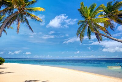 Tropischer Strand in Mauritius