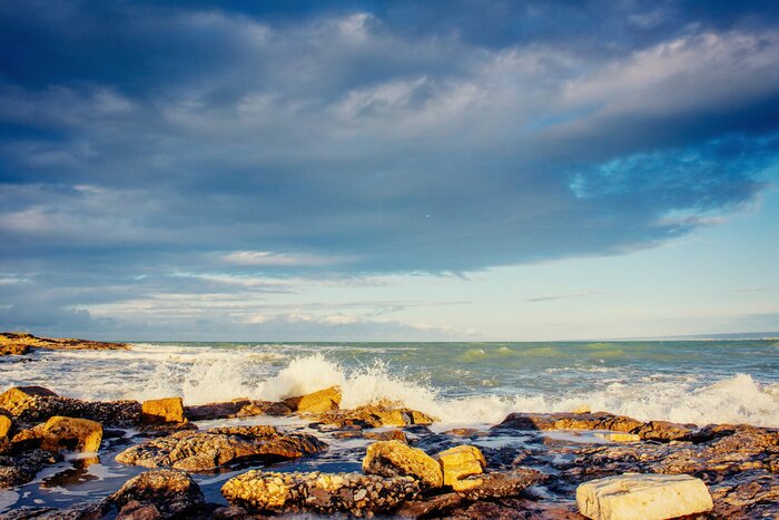 Fototapete Tropisches Meer und Steine