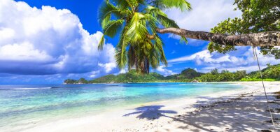 Fototapete Tropisches Paradies auf den Seychellen Insel. Strände von Mahe