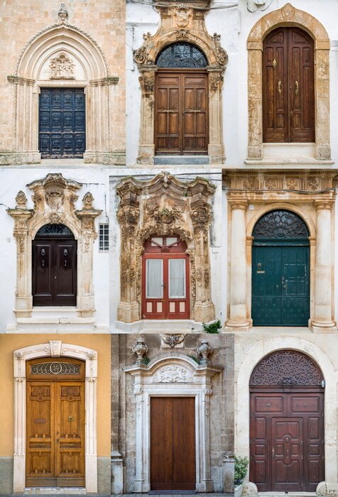 Fototapete Türe in verschiedenen stilen