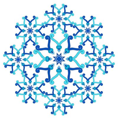 Fototapete Türkisblaues geometrisches Muster