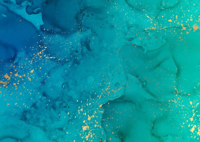 Fototapete Türkise Farben