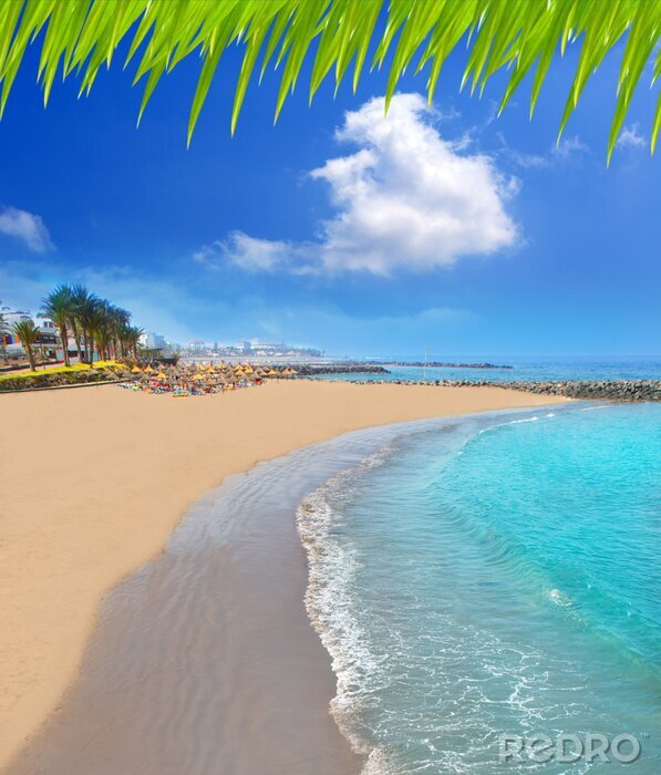 Fototapete Türkisfarbenes Wasser auf Teneriffa