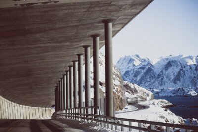 Fototapete Tunnel 3D in Bergen