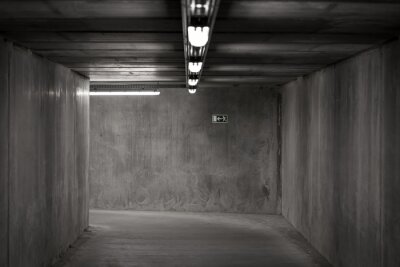 Fototapete Tunnel des unterirdischen Durchgangs