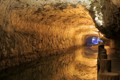 Fototapete Tunnel im Felsen 3D