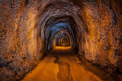 Fototapete Tunnel im Untergrund