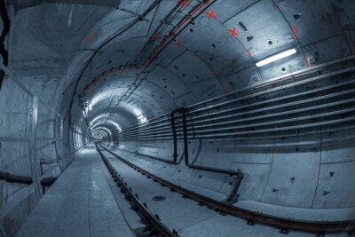 Fototapete Tunnel mit Kabeln