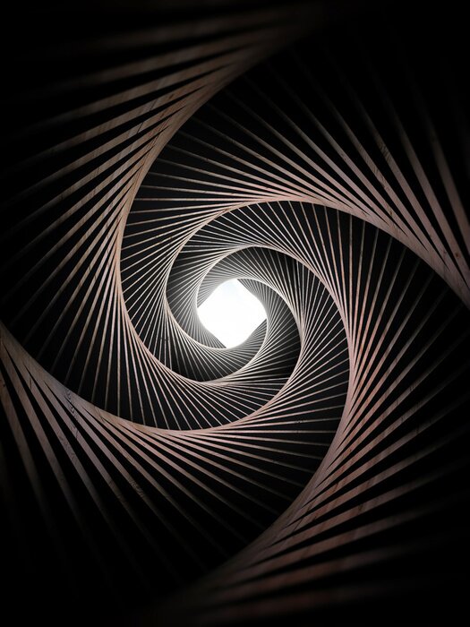 Fototapete Tunnel Spirale 3D