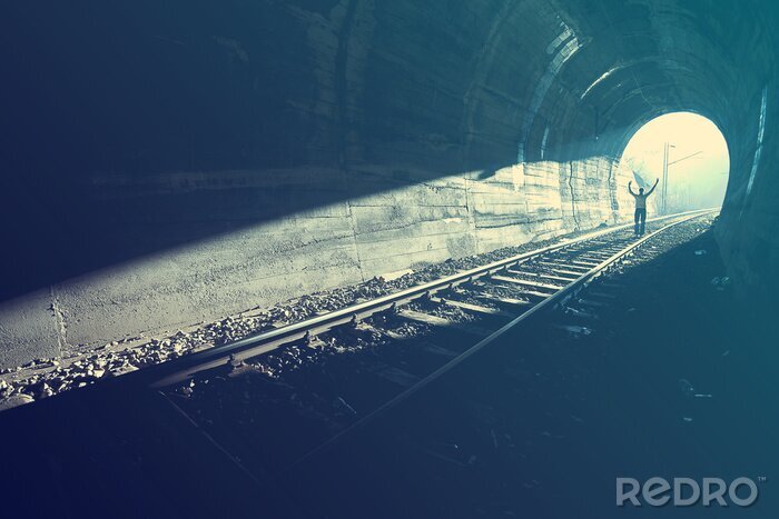 Fototapete Tunnelausgang