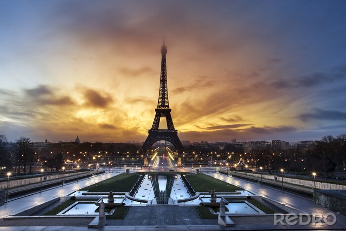 Fototapete Turm über Paris