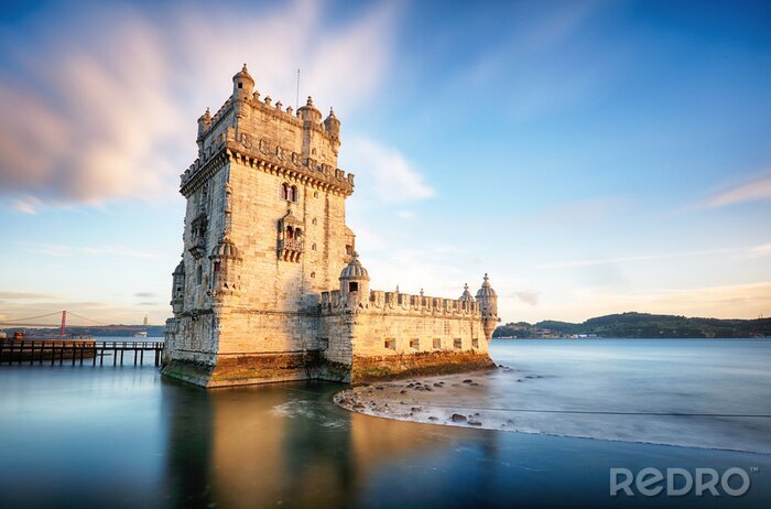 Fototapete Turm von Belém in Lissabon