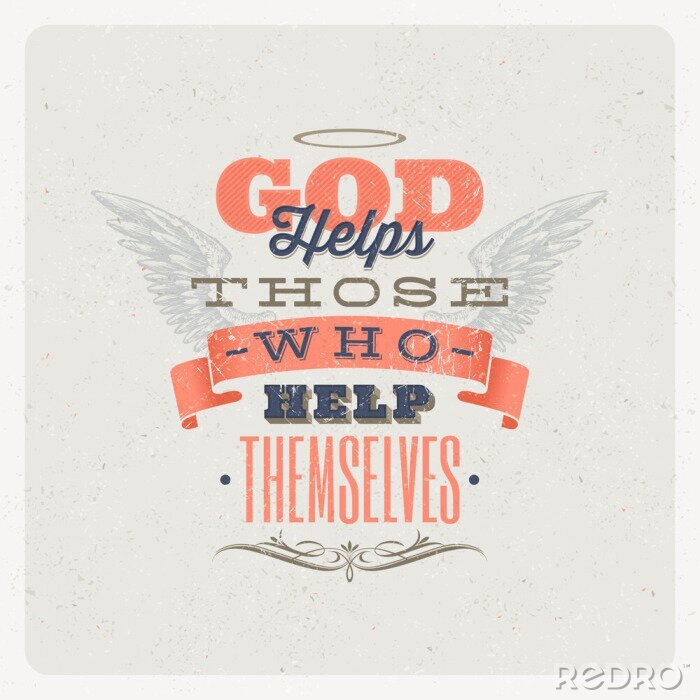 Fototapete Typografische Grafik mit Text