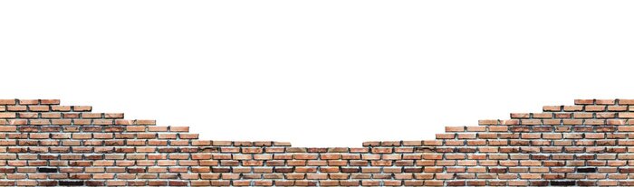 Fototapete Unkomplette Mauer