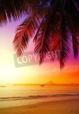 Fototapete Urlaubssonnenuntergang